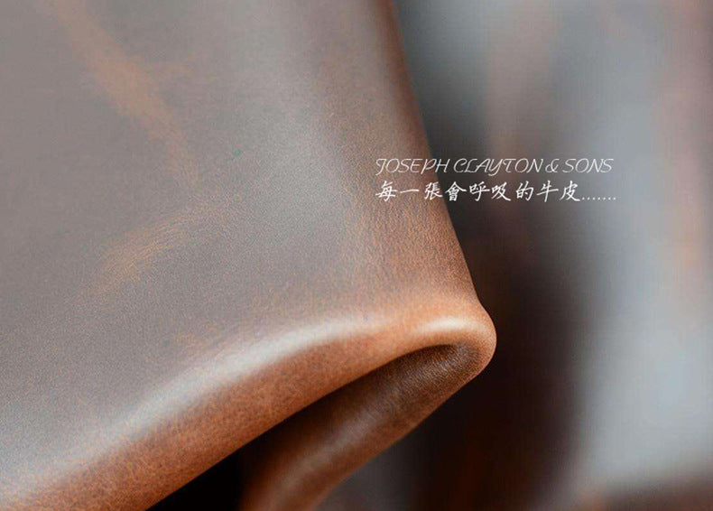 2023 New Men's Backpack Cowhide Genuine Leather Crazy Horse Retro Fashion Unique Men's Travel Bag
