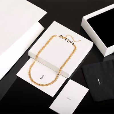 CELINE 人気ファッションアクセサリー 高級感 気質 女性 鎖骨チェーン ネックレス