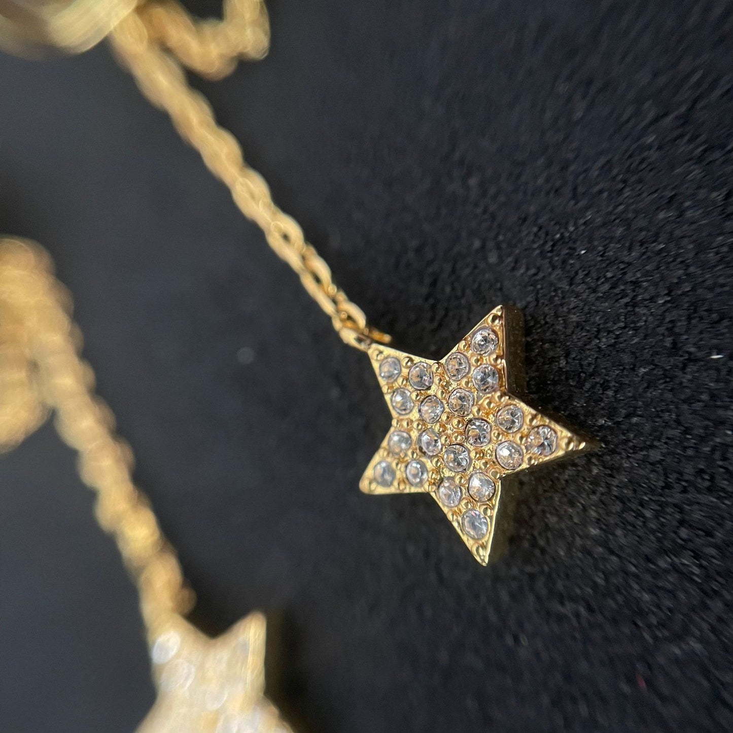 イヤリングほしがたペンダントキュービックシャシロングピアス
