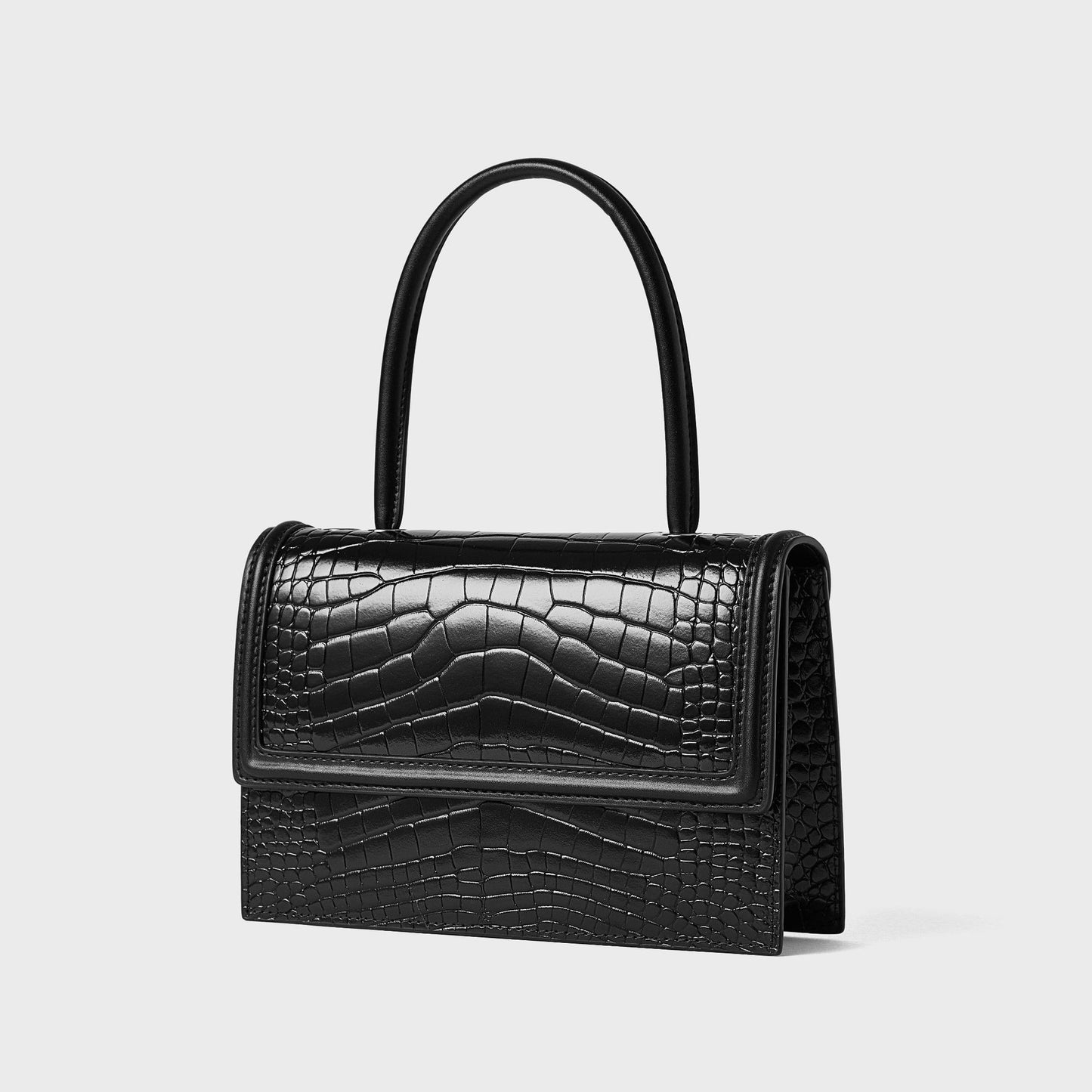 牛革の小さなバッグ女性の高級感のショルダーバッグファッションシンプル斜め掛けバッグ鰐柄のハンドバッグ.カバン