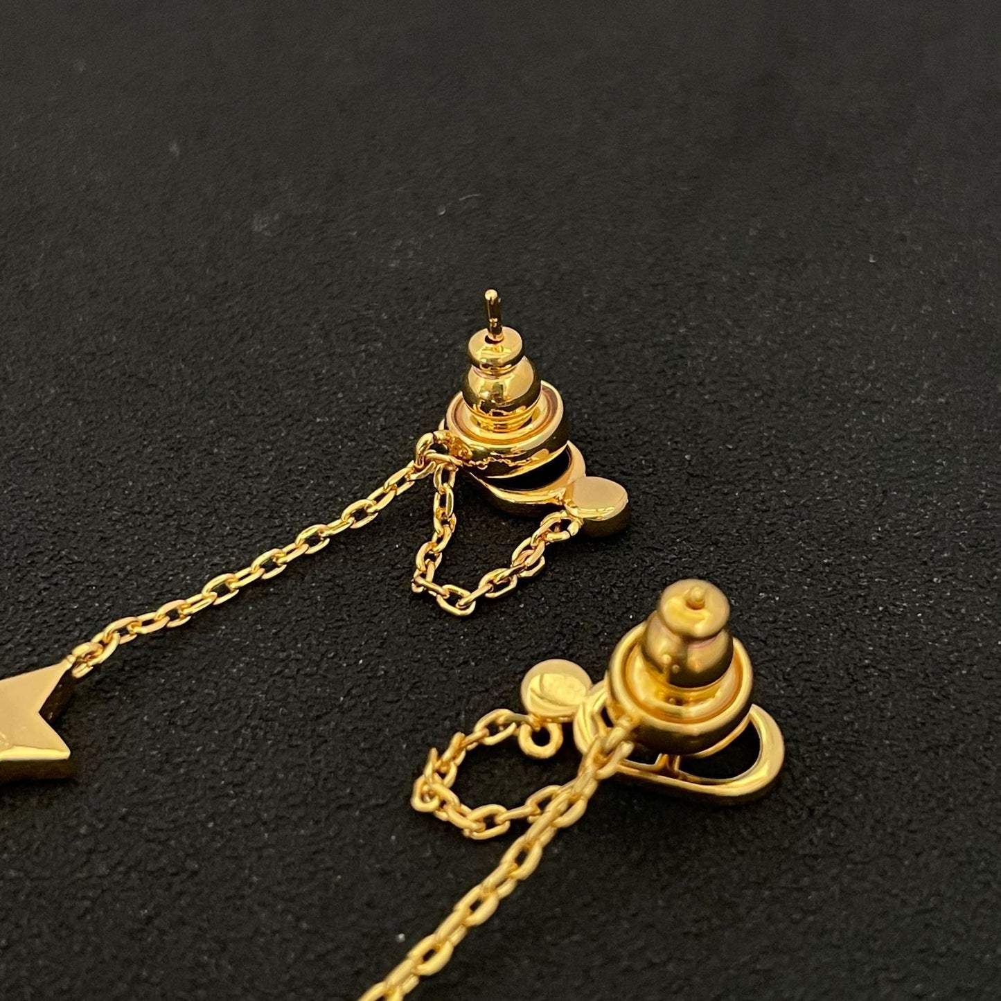 イヤリングほしがたペンダントキュービックシャシロングピアス