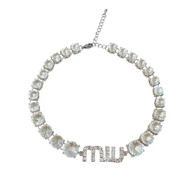 MIUMIU レディーファッション高級感 気質 鎖骨チェーン女性ネックレス ブレスレット