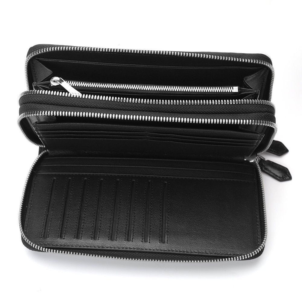 シャムワニ皮長財布 メンズ 大容量 ファスナー 本革 財布 ウォレット ビジネス カジュアル ハンドバッグ