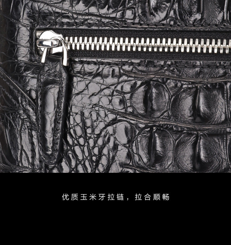 メンズショルダーバッグ ワニ皮 本革 多機能 大容量 カジュアル ビジネス用 斜めがけバッグ