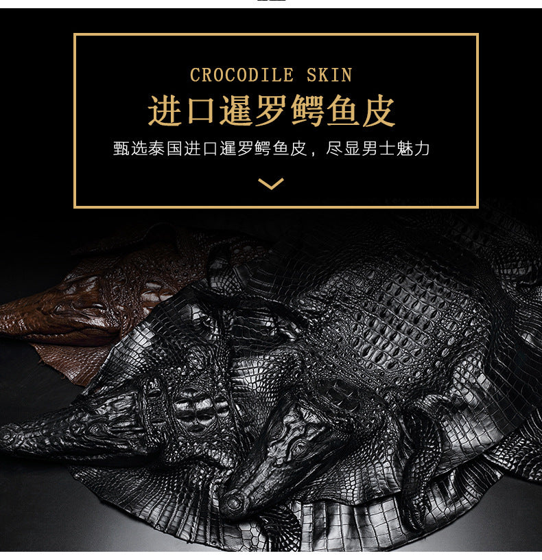 シャムワニ皮本革メンズベルト高品質カジュアルビジネス紳士ベルト