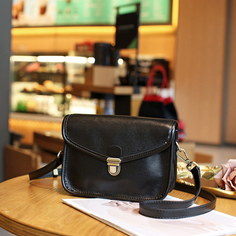 Large Capacity Genuine Leather Women's Bag Luxury Cowhide Shoulder Bag Messenger Bag Goes with Anything