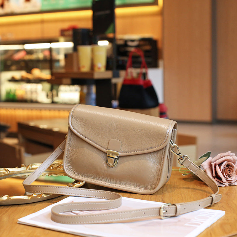 Large Capacity Genuine Leather Women's Bag Luxury Cowhide Shoulder Bag Messenger Bag Goes with Anything
