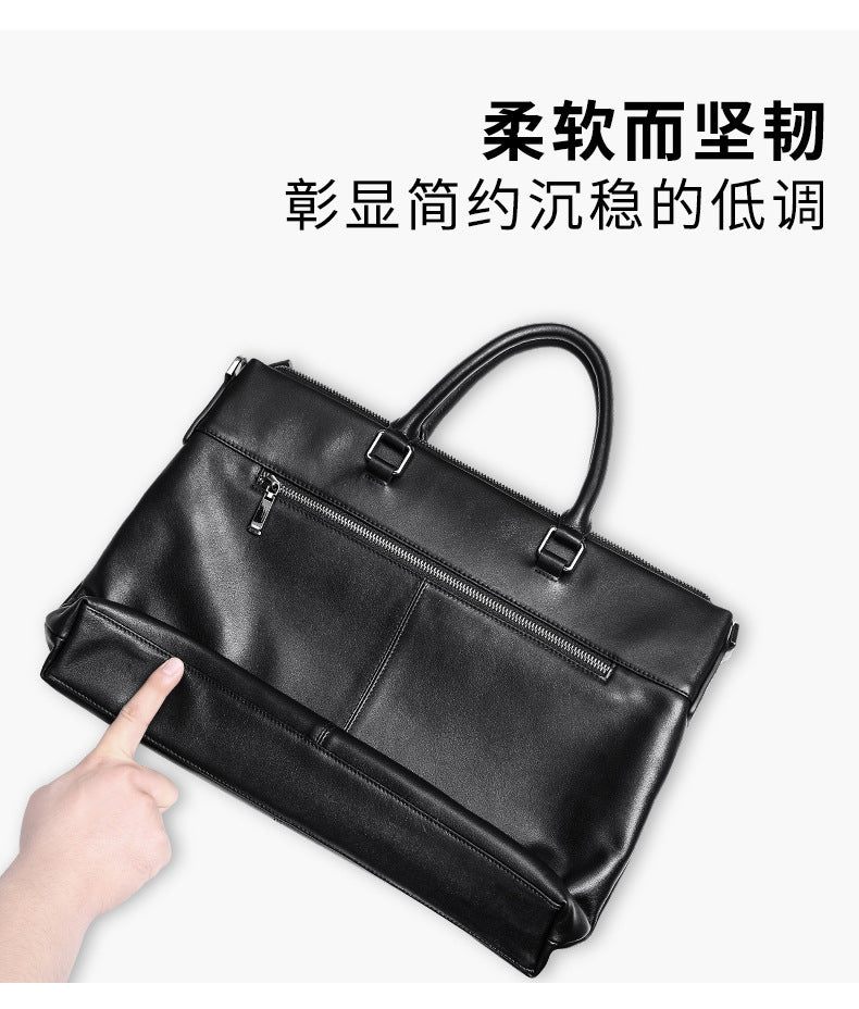 メンズハンドバッグ 牛皮本革製 パソコンバッグ ビジネス大容量 ブリーフケース斜めがけバッグ