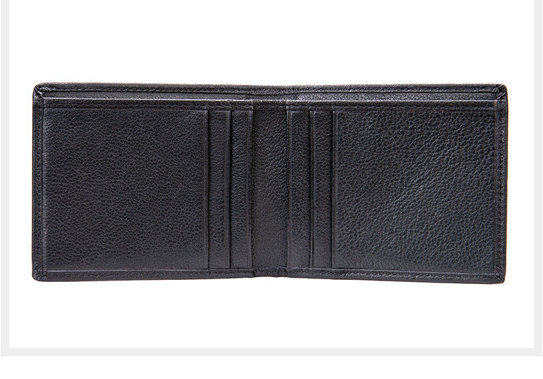 メンズ短財布牛皮本革製ビジネス薄型シンプル盗難防止カードバッグウォレットwallet