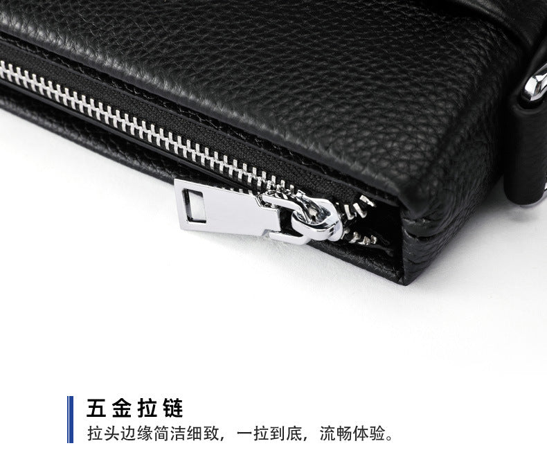メンズショルダーバッグ 本革製牛皮 ビジネス 男性用 斜めがけバッグ