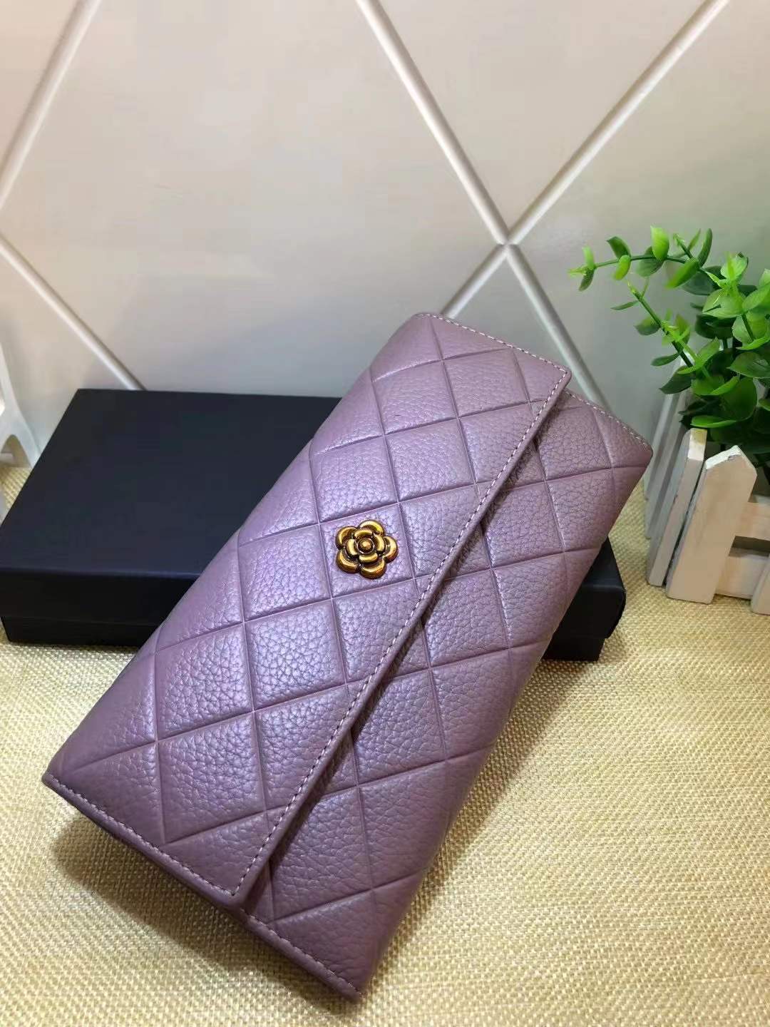 Cowhide long wallet ladies casual clutch bag wallet fashion smartphone