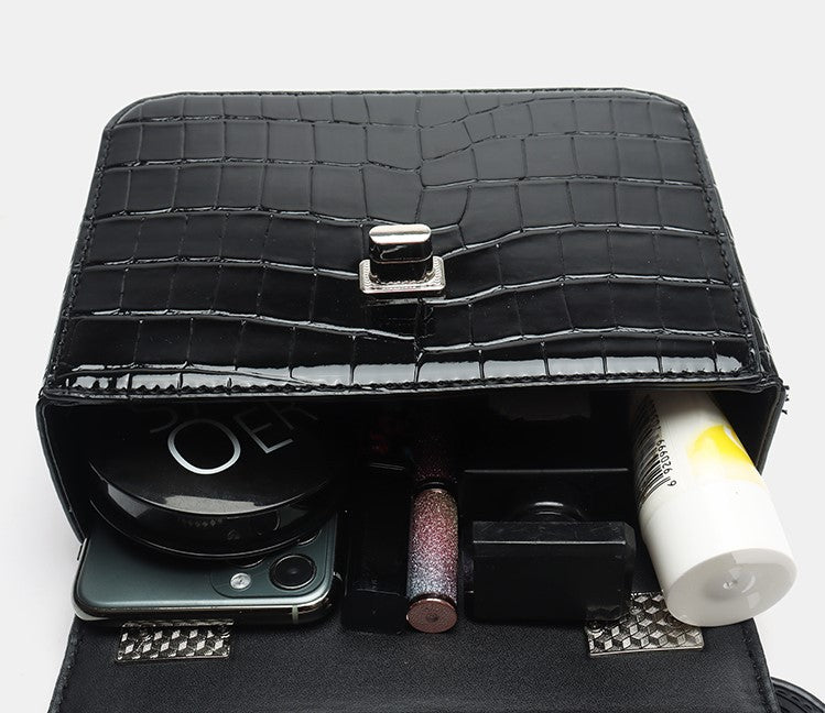 鰐柄バッグ本革レディースバッグトレンドショルダー斜め掛け通勤ハンドバッグ