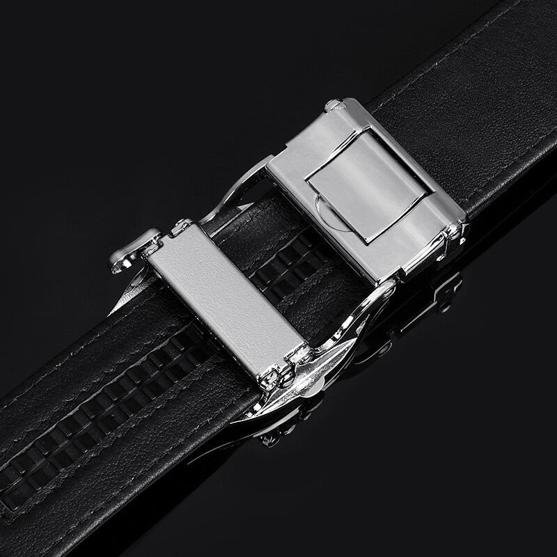 Men's Belt Crocodile Skin Genuine Leather Automatic Buckle Fashion Casual High Quality Men Belt