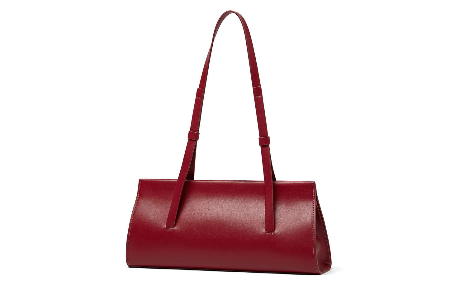 Genuine leather women's bag side single shoulder stick bag high quality shoulder bag goes with everything