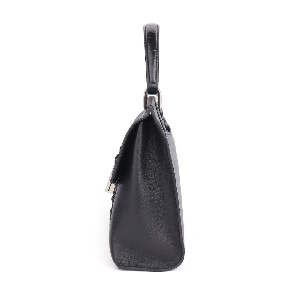Crocodile leather bag ladies cowhide women bag casual fashion shoulder bag handbag goes with everything