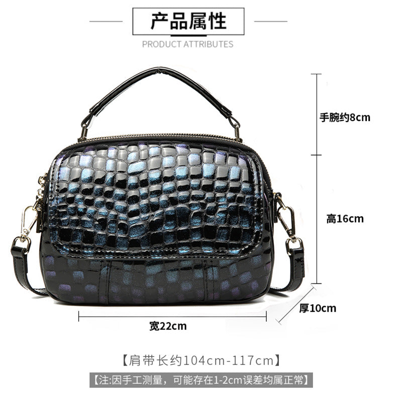 女性のハンドバッグ大容量気質レディース本革鰐柄ショルダーバッグ斜め掛けバック 何とでも合う