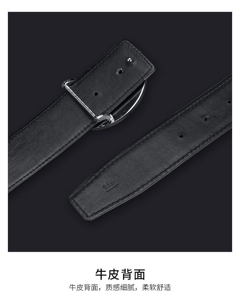 シャムワニ皮メンズベルト 本革ドラゴン付き平滑バックル ファッション カジュアル ビジネス ベルト