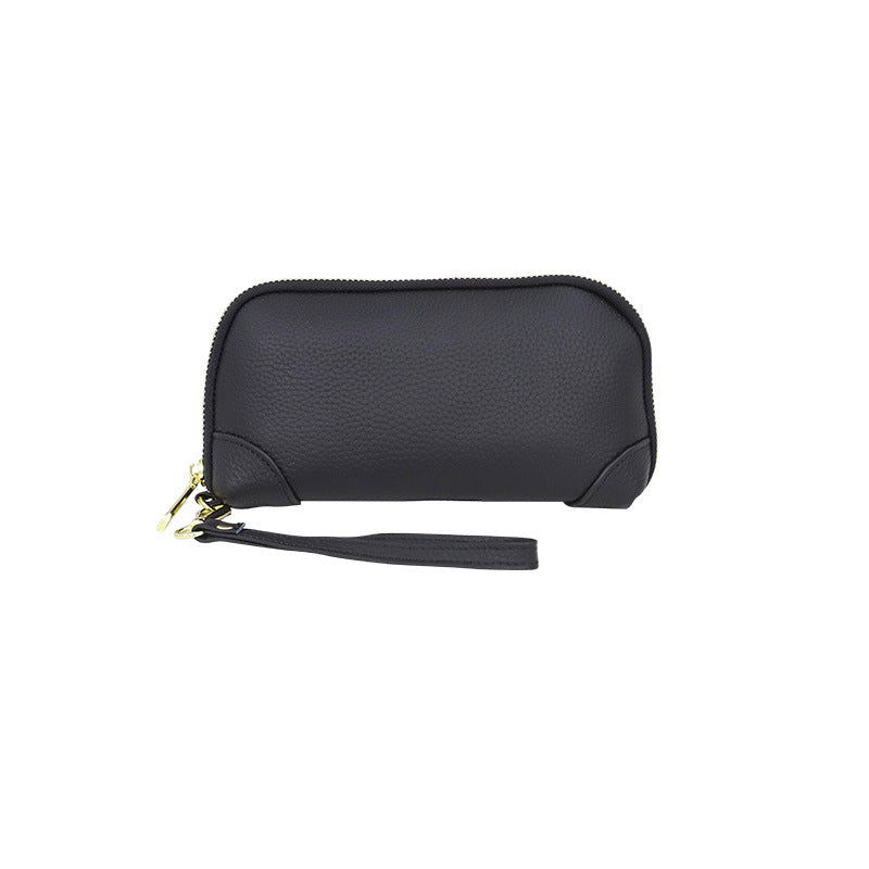 Clutch Bag Ladies Large Capacity Genuine Leather Handbag Coin Purse Cowhide Bag Zipper Crossbody Bag