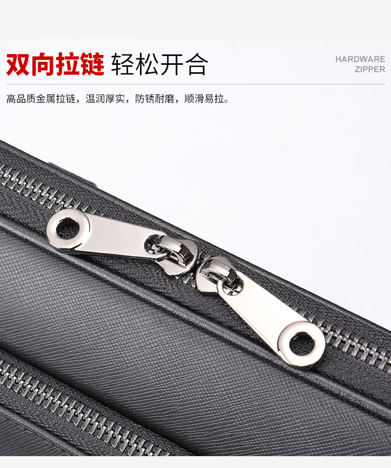 Men's Handbag Briefcase Genuine Cowhide Leather Business Lawyer Computer Bag Casual Fashion Handbag for Men
