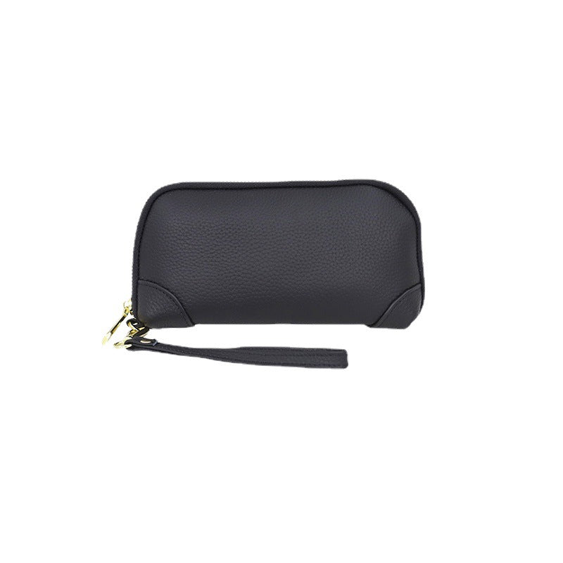 Clutch Bag Ladies Large Capacity Genuine Leather Handbag Coin Purse Cowhide Bag Zipper Crossbody Bag