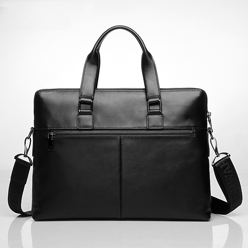 Men's Business Briefcase Made of Cowhide Genuine Leather High Quality Men's Handbag Handbag Computer Bag