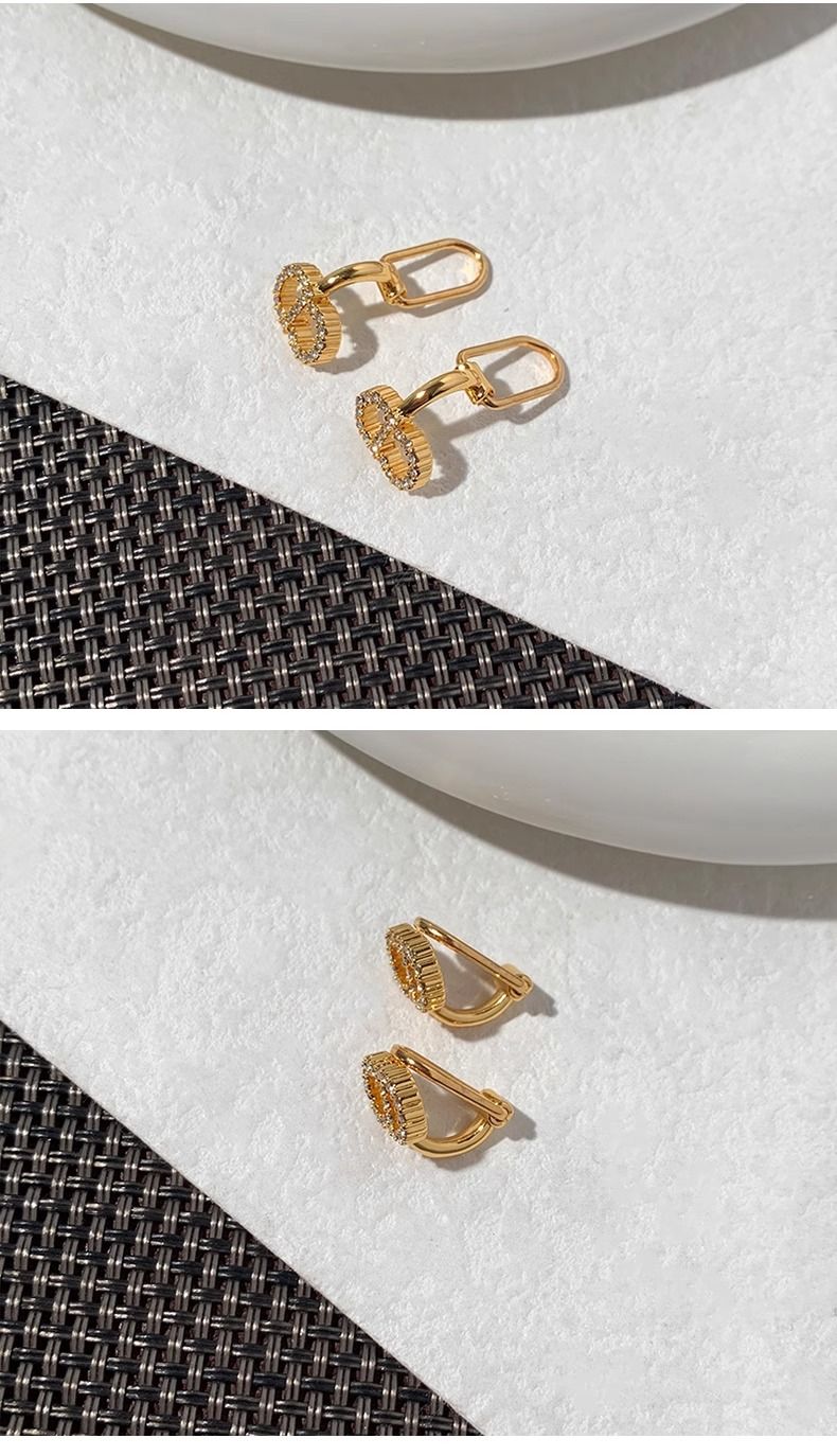 AOMIDIOR女性イヤリング イヤークリップ 高級感 気質 精緻 レディーファッション耳飾り CDEH0107