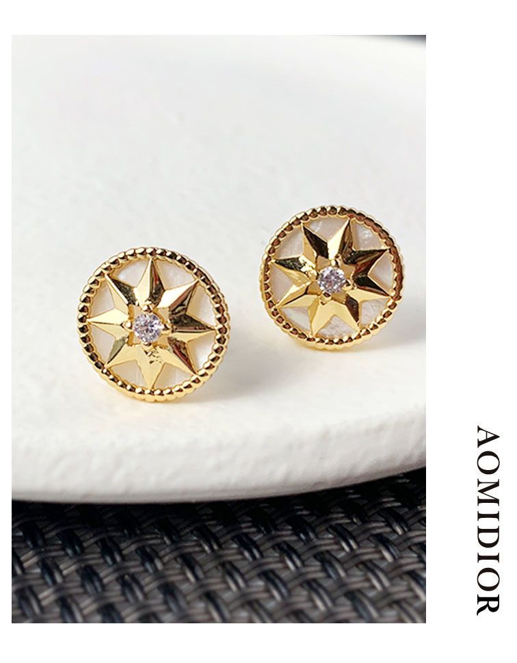 AOMIDIORレディーファッション高級感耳飾り 気質 精緻女性イヤリング EH0097