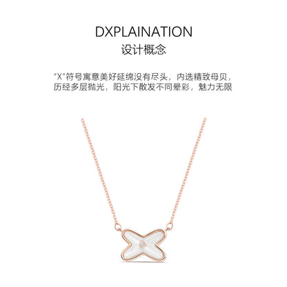 TWINS LULUフランス式軽量贅沢個性精緻鎖骨チェーンネックレス