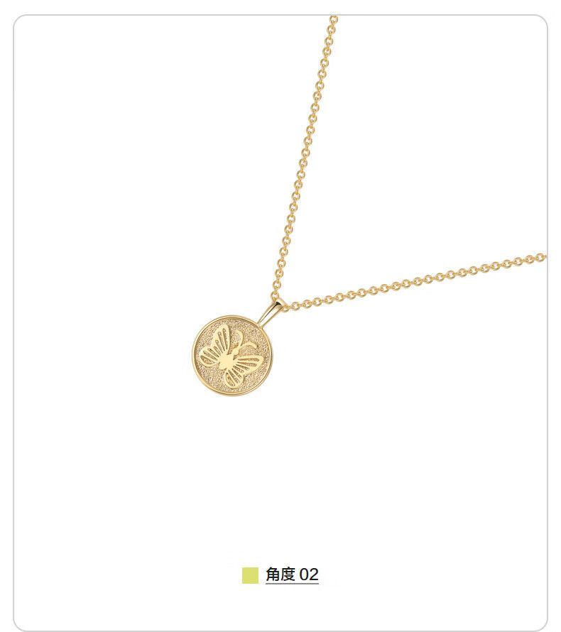 AJIDOUファッションレトロ蝶ネックレス贈り物