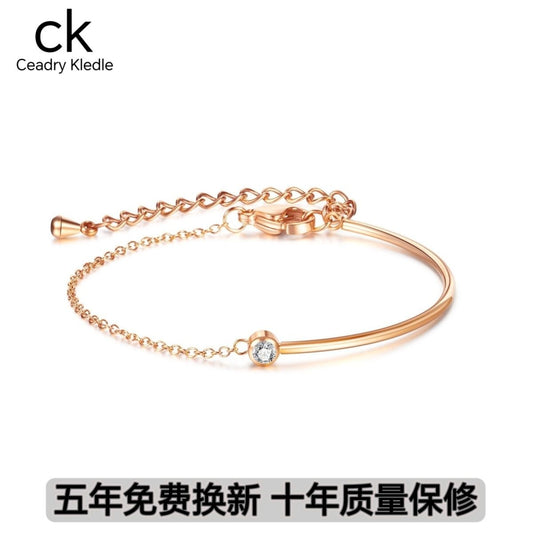 Ceadry kledle シンプル ジルコン色落ちない女性ファッションブレスレット