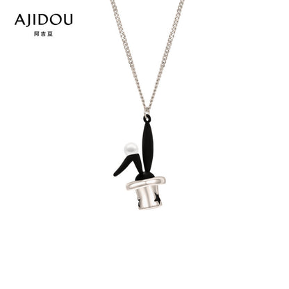 AJIDOU消えたサーカスシリーズのアイデアウサギのかわいいおしゃれネックレスプレゼント
