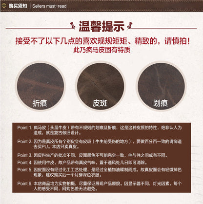 メンズ財布 手作業 牛皮本革製 レトロ ファスナー シンプル クラッチバッグ男性用ウォレット