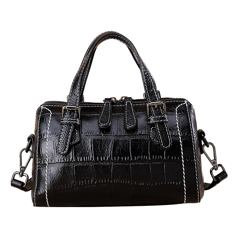 レディースバッグ鰐柄本革ファッション何とでも合うカジュアル斜め掛けバッグ大容量ハンドバッグ.カバン