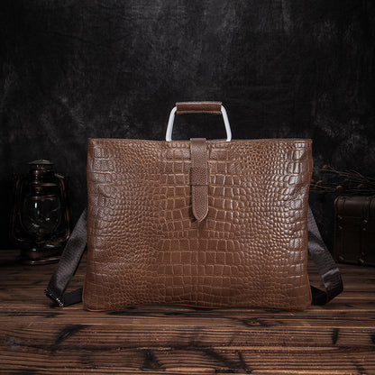 メンズハンドバッグ牛革本革製ビジネスブリーフケース男性用パソコンバッグ