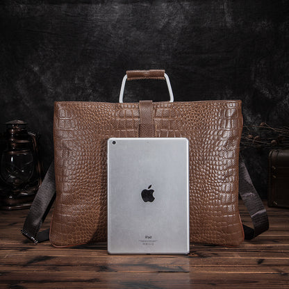 メンズハンドバッグ牛革本革製ビジネスブリーフケース男性用パソコンバッグ