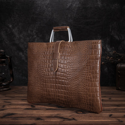 メンズハンドバッグ牛革本革製ビジネスブリーフケース男性用パソコンバッグ