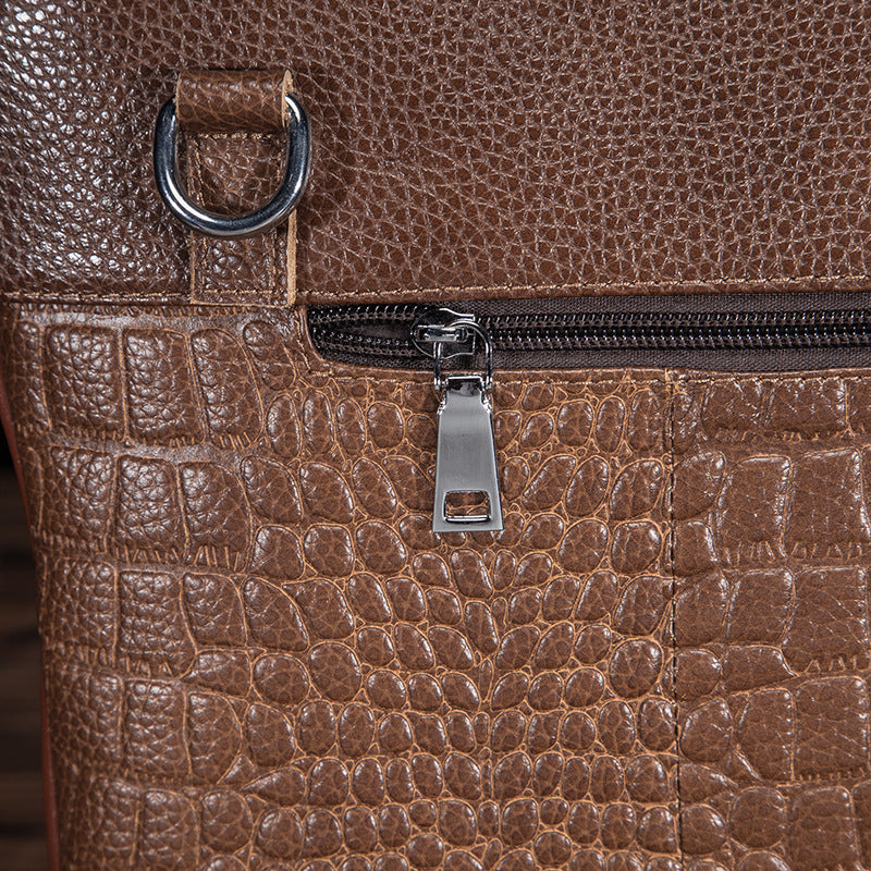 メンズハンドバッグ牛革本革製ビジネスブリーフケース男性用パソコンバッグ