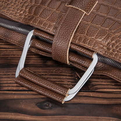 メンズハンドバッグ牛革本革製ビジネスブリーフケース男性用パソコンバッグ