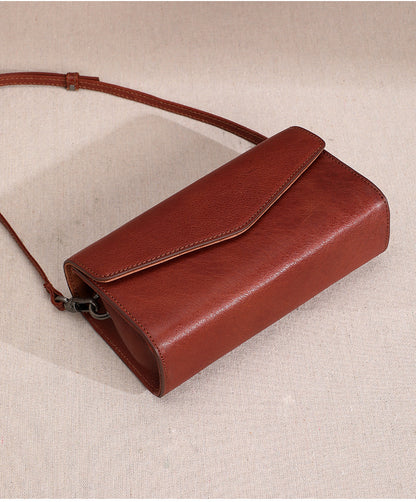 レディースバッグレトロシンプル本革斜め掛けバッグ何とでも合うクラッチバッグシンプルショルダーバッグ.ポシェット