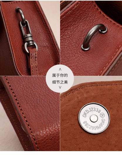 レディースバッグレトロシンプル本革斜め掛けバッグ何とでも合うクラッチバッグシンプルショルダーバッグ.ポシェット