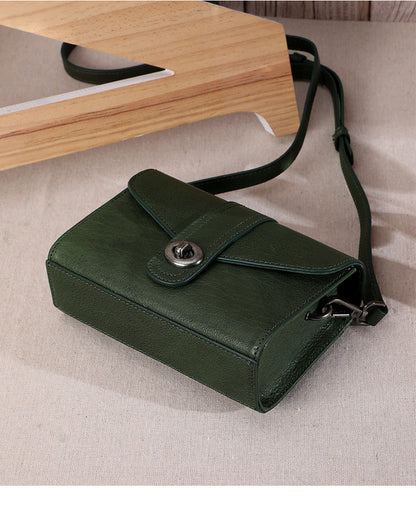 レディース小さいバッグ本革手作りレトロ牛革何とでも合うスクエアバッグ通勤ショルダーバッグ.ポシェット