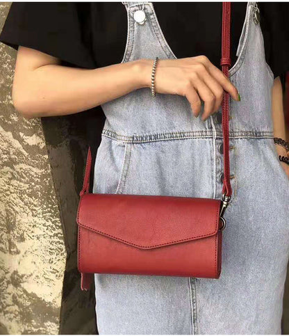 レディースバッグレトロシンプル本革斜め掛けバッグ何とでも合うクラッチバッグシンプルショルダーバッグ.ポシェット