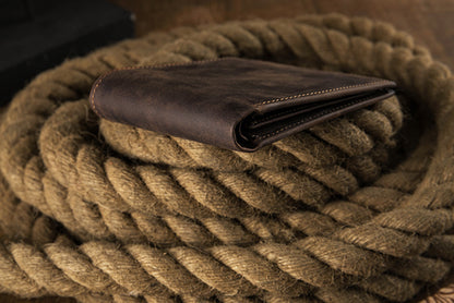 メンズ短財布 牛皮本革製 クレイジー・ホース オリジナル 手作業 レトロ 韩国ファッション男性用ウォレット