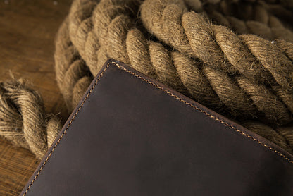 メンズ短財布 牛皮本革製 クレイジー・ホース オリジナル 手作業 レトロ 韩国ファッション男性用ウォレット