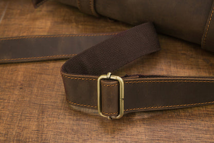 メンズショルダーバッグ 牛皮 本革製 手作業 メッセンジャーバッグ  レトロ 男性用斜めがけバッグ