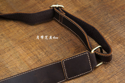 メンズリュックサック手作り牛革本革製ビジネスカジュアルハンドバッグ韩国ファッション大容量男性用旅行かばん