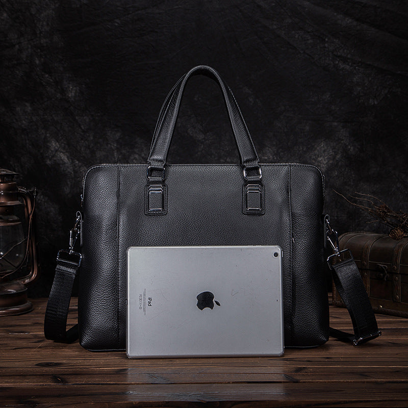 メンズハンドバッグブリーフケース牛革本革製ビジネス男性パソコンバッグ