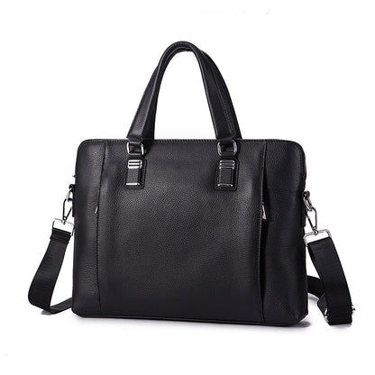 メンズハンドバッグブリーフケース牛革本革製ビジネス男性パソコンバッグ