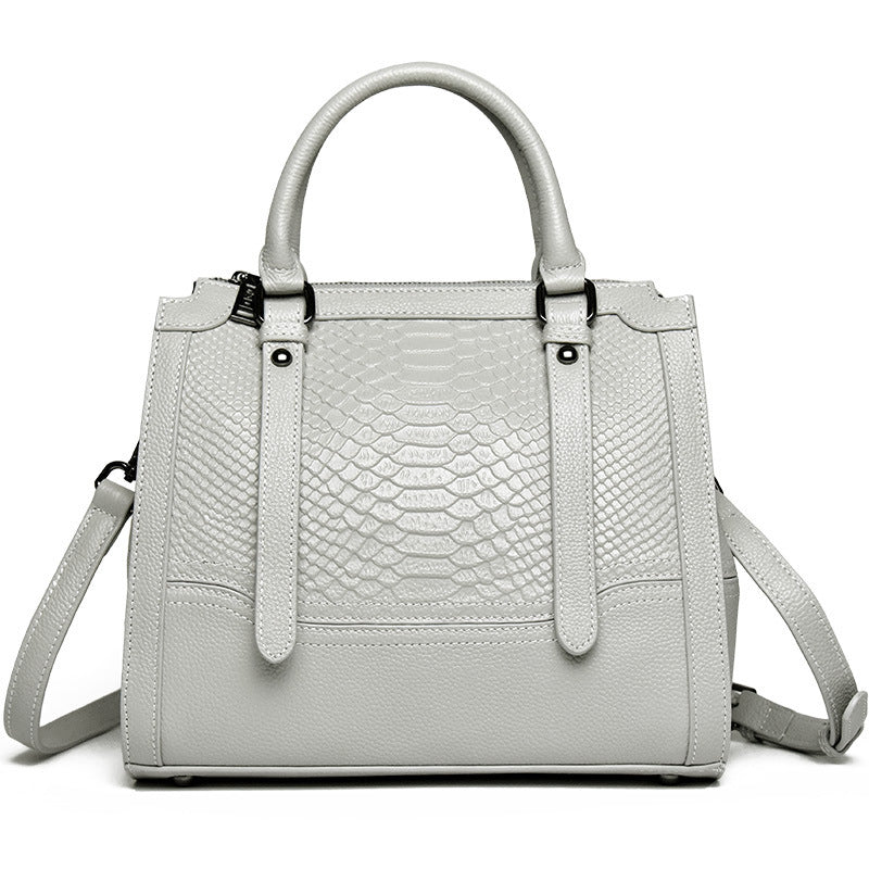 女性のハンドバッグ鰐柄大容量ファッションショルダーバッグレディースシンプル通勤ハンドバッグ.カバン