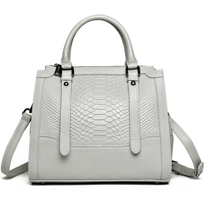 女性のハンドバッグ鰐柄大容量ファッションショルダーバッグレディースシンプル通勤ハンドバッグ.カバン